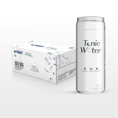 Sober Monkey | Tonic Water | Pack of 12 (12 X 250 ml) | Contains Quinine | Low Sugar | Low Calorie | Carbonated Beverage