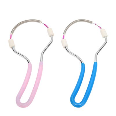 ELBME Facial Hair Remover, Portable Spring Threading Epilator for Women Chin Cheek Mustache Upper Lip Neck, Stainless Steel Quick Facial Hair Removal Face Beauty Tool