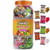 Swad Mix Fruit Jelly Candy, Soft & Chewy Assorted Sweets, 640g Jar view 1
