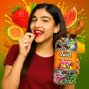 Swad Mix Fruit Jelly Candy, Soft & Chewy Assorted Sweets, 640g Jar view 3
