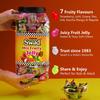 Swad Mix Fruit Jelly Candy, Soft & Chewy Assorted Sweets, 640g Jar view 4