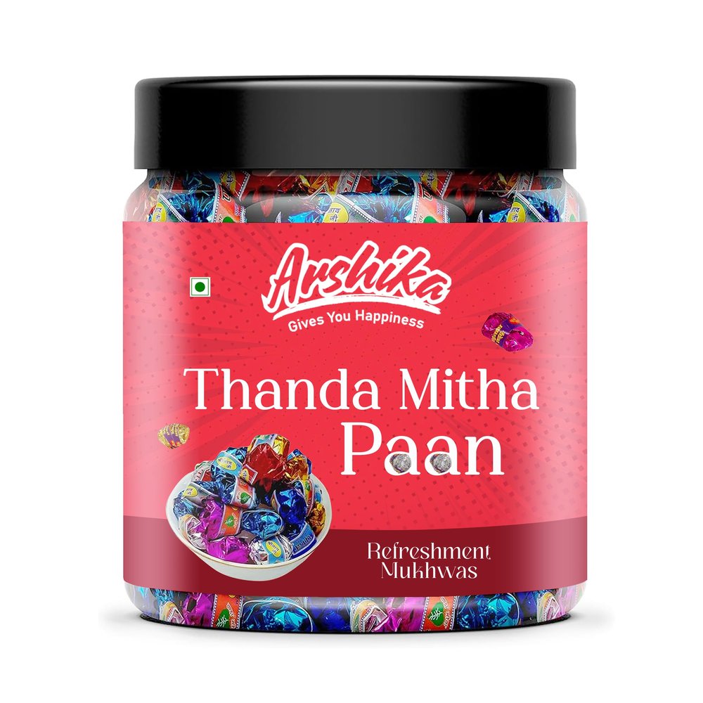 Arshika 100% Orginic Thanda Meetha Paan Home Made Paan Mukhwas Laddu Mouth Freshner | Digestive, After-Meal,Mukhwas Gulkand Paan Laddu Paan Mukhwas [Jar Pack] (1800g)