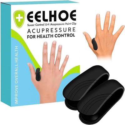 Aashvita kart Sugar Control Clip LI4 Acupressure Point Clip Headache Relief Products Migraine &Tension Relief-Ideal for Diabetes Management Light Weight (Pack of 2)