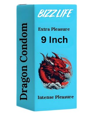 Dragons Condome For Men 9-inch for regular use | Ultra Soft | Long Lasted | Extra Pleasure | Extra size |