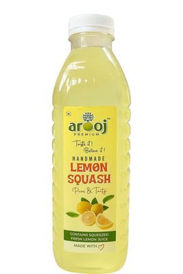 Arooj | Premium Lemon (Squash) (handmade)  With Real and Fresh Lemon Juice | 700ml