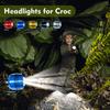 3nh LED Clogs Shoes Light, Decorative Durable Croc Shoes Headlight Portable 2PCS ABS Waterproof for Thanksgiving (Blue) view 2