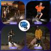 3nh LED Clogs Shoes Light, Decorative Durable Croc Shoes Headlight Portable 2PCS ABS Waterproof for Thanksgiving (Blue) view 3