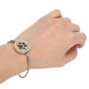 3nh Scented Oil Diffusers - Steel | Essential Oil Diffuser Bracelet Aromatherapy Bracelet Stainless Steel Locket Bracelet Diffusing Bracelet with Adjustable Wristband for Girls Women Men Gifts view 1