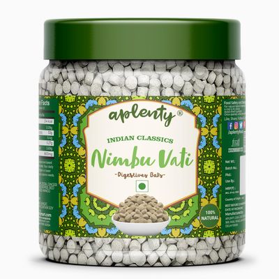 Aplenty Nimbu Vati Khatti Chatpati Churan Goliya (200g) And Pudina Goli Vati Hajmola Candy Mint Tablet Khatti Tasty DigestiveGoliya (900g)