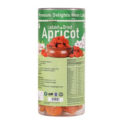 3 Angels Ladakh Dried Apricots Premium Sun-Dried Apricots in Airtight Can | Naturally Sweet & Fiber-Rich | No Added Sugar or Preservatives (Apricots 500 Gm)