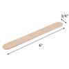MKSL Large Wide Wax Sticks for women, Wood Wax Spatula Applicator, Body Hair Removal Craft Sticks Applicator Spatula (Pack of 100) view 2