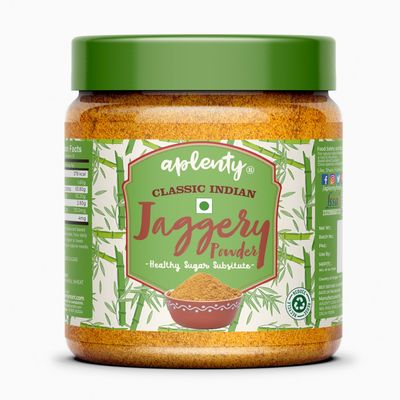 Aplenty Jaggery Powder | Gur/Shakkar Powder | Substitute for Sugar (200G) - Pack of 2