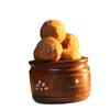 Gauraaj Chana Sattu Laddu - 500g | Traditional Indian Sweet Made with Roasted Chana Sattu, Desi Khand & Dry Fruits | Homemade Style Mithai | No Added Preservatives | Ready to Eat view 2