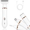 Adrohai 4 in 1 Electric Shaver Body Rechargeable Facial Epilator with 4 Accessories Eyebrow Trimmer and Razors for Women Cordless Shaver Body Shavers Set Electric Trimmer for face Eyebrow Nose Legs view 1