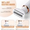 Adrohai 4 in 1 Electric Shaver Body Rechargeable Facial Epilator with 4 Accessories Eyebrow Trimmer and Razors for Women Cordless Shaver Body Shavers Set Electric Trimmer for face Eyebrow Nose Legs view 4
