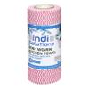 Indi Solutions Non-Woven Kitchen Towel Roll | 80 Pulls | Red | Food Safe | Washable and Reusable | Highly Absorbent view 1