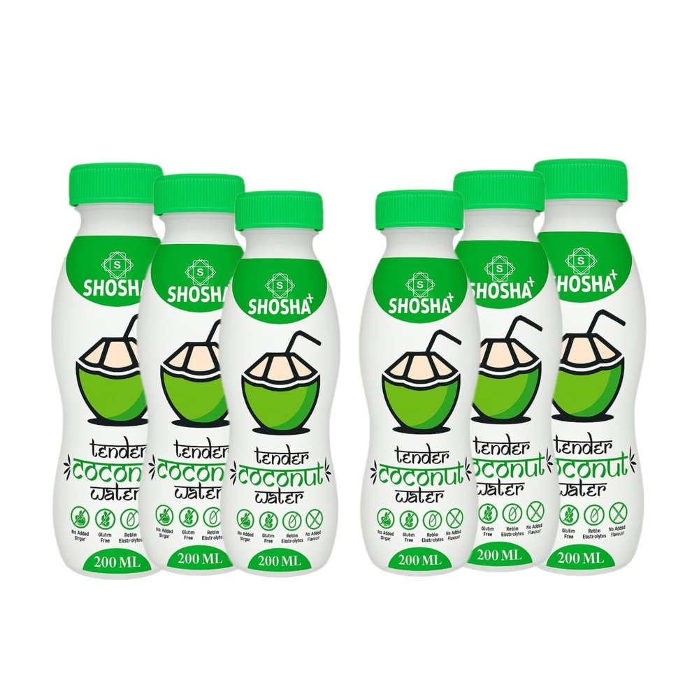 Shosha + Tender Coconut Water, 200ml, Pack of 6