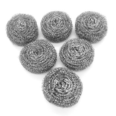 Little Life List - Stainless Steel Scrubber for Kitchen Utensils and Vessels Cleaning (Pack of 6)