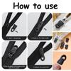 20PCS Zipper Repair Kit, Universal Zipper Puller Replacement for Bags, Luggage, Jackets, Backpacks, 4 Styles, Black Zip Puller Tabs, Quick Fix Solution for Travel and Outdoor Gear view 3