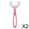 Enakshi 2xKids Teeth Cleaning Manual Brush U-Shape Oral Tooth Cleaning Pink 6-12 years|Health & Beauty | Oral Care | Electric Toothbrushes view 2