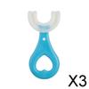 Enakshi 3xKids Teeth Cleaning Manual Brush U-Shape Oral Tooth Cleaning Blue 2-6 years|Health & Beauty | Oral Care | Electric Toothbrushes view 2