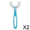 Enakshi 2xKids Teeth Cleaning Manual Brush U-Shape Oral Tooth Cleaning Blue 6-12 years|Health & Beauty | Oral Care | Electric Toothbrushes view 2