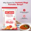 Millettree Instant Ragi Tomato Soup Mix | Ragi-Based Tomato Soup with Beetroot Chunks | Gluten Free & Vegan | Low Sodium | Palm Oil Free | No Preservatives | Healthy Ready to Eat Soup Mix view 4