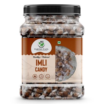 Earthy Eats Imli Candy 1000 G| Sweet and Tangy Tamarind Treat | Authentic Indian Snack | Flavorful Bite-Sized Candy for Kids and Adults | Ideal for Home, Office or Travel