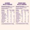 MilliMo Healthy Millet Cookies  Jowar Almond x2 & Choco Ragi x1 (Pack of 3  100g) | High Protein & Fibre | No Maida, No Palm Oil | With Jaggery | Jowar Multigrain Cookies view 2