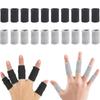 20 Pcs Thumb Support Finger Sleeves, Black and Grey Finger Protectors for Arthritis, Trigger Fingers, Cricket, Badminton, Pain Relief, Elastic Compression, Nylon Material view 1