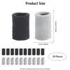 20 Pcs Thumb Support Finger Sleeves, Black and Grey Finger Protectors for Arthritis, Trigger Fingers, Cricket, Badminton, Pain Relief, Elastic Compression, Nylon Material view 2