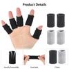 20 Pcs Thumb Support Finger Sleeves, Black and Grey Finger Protectors for Arthritis, Trigger Fingers, Cricket, Badminton, Pain Relief, Elastic Compression, Nylon Material view 3