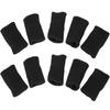 20 Pcs Thumb Support Finger Sleeves, Black and Grey Finger Protectors for Arthritis, Trigger Fingers, Cricket, Badminton, Pain Relief, Elastic Compression, Nylon Material view 4