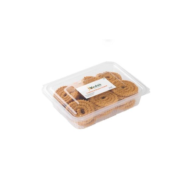 Vedus Foods Traditional Bhajani Chakali | Crispy, Savory Snack | Made with Multigrain Bhajani Flour | Perfect Tea Time Snack - 500g