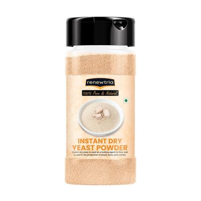 RENEWTRIA Instant Dry Yeast Powder for Baking | Yeast for baking & Bread Making at Home for Dough, Pizza, Cakes  All-Purpose