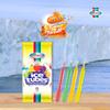 Jeram's Fruit Flavoured Ice Tubes | 10pcs x 75ml (750ml) | Assorted Flavours - Green Apple, Pineapple, Strawberry, Orange & Grape | Freeze & Enjoy as Ice Pop | Ready-to-Eat | Imported from Malaysia view 4