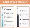 BOSSNUOK Hard Travel Case for Oral-B Pro 3 500 300 1500 Electric Toothbrush, Portable EVA Protective Electric Brush Case with 3 Brush Head Covers, Compatible with Oral-B(Without Toothbrush) (Gold) view 4
