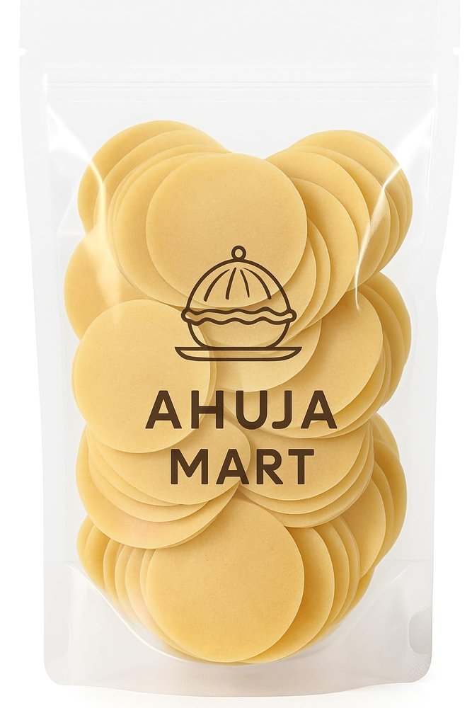 Ahuja Mart Pani Puri (Golgappa) Puris 500G| Crispy Indian Street Snack | Hygienic, Ready to Eat, Party & Festive Snack | instant pani puri pellets | Golgappe Packet Readymade | pani poori | Pani Puri Papad