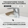 K2 Chrome Cleaner for Taps, Showers & Bathroom Fittings  500ml | Removes Hard Water Stains, Rust, and Lime Scale | Tap & Chrome Polish for Mirror Shine Finish view 2