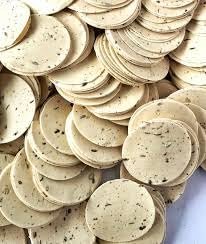 Sweet Energy Homemade Disco Papad - Special Moong Dal Zaaikedar Rajasthani Flavour Disco Papad Katori Size Ready to Fry (200GM (PACK PF 1))
