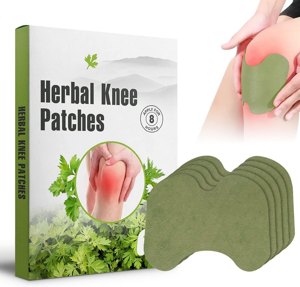 Herbal Knee Pain Relief Patches Arthritis Inflammation Patch Sticker | Joint Knee Pain Relief Products Natural Wormwood Extract Patch For Knees - instant Pain Relief | knee patch for pain relief (Regular, 10, count)