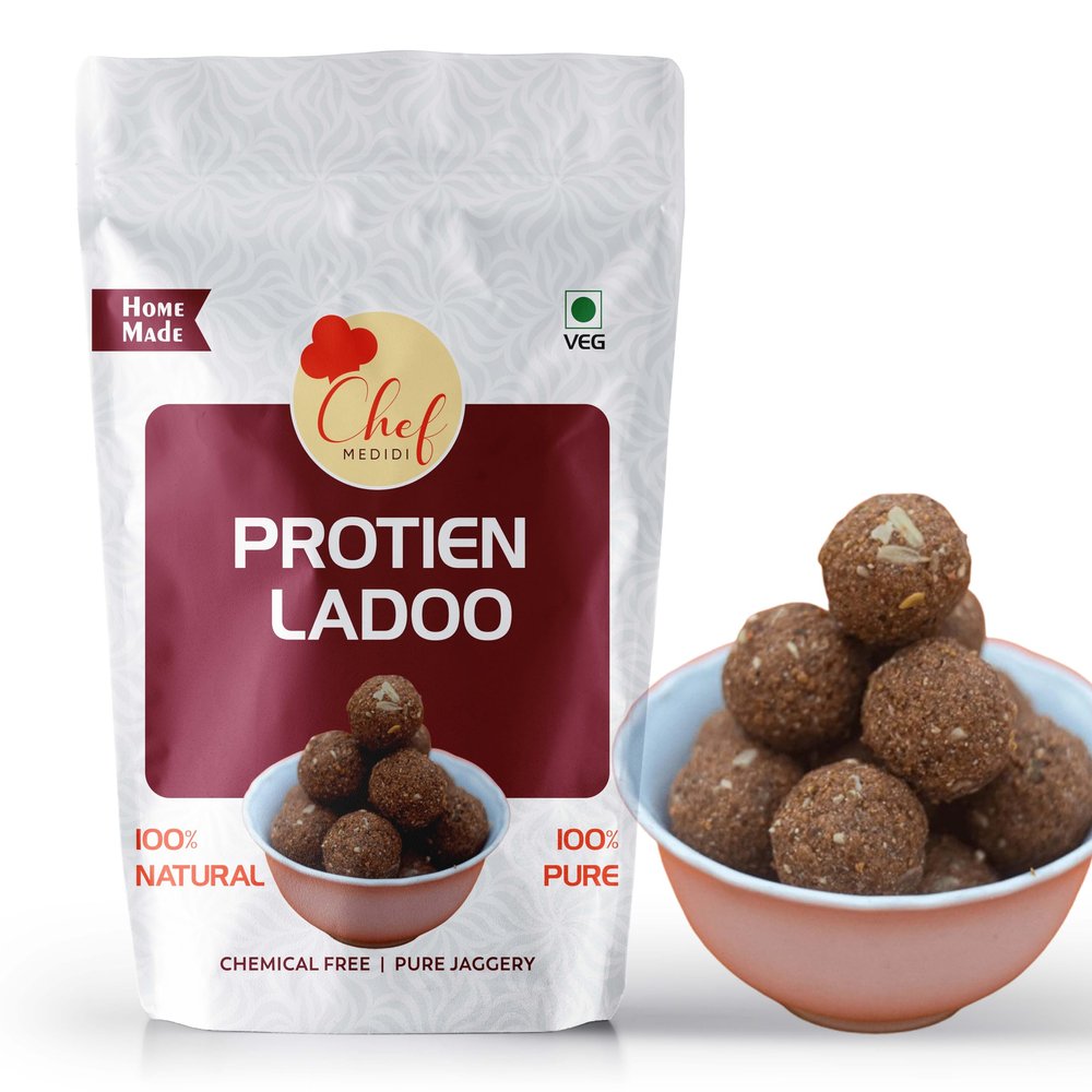 Healthy Homemade Protein Laddu with Jaggery | High Protein Nutritional Ladoo | Natural Diet Snack for Energy & Fitness- (1000 Grams)