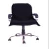 AU HOME 100% Cotton Solid Luxury Soft Office Chair Towel with Tie Knot 550 GSM - (Pack of 1) (36X72 Big Size Microfiber Office Chair Cover, Fully Machine Washable, (Black) view 3