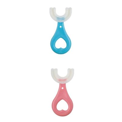 Enakshi 2 Piece Silicone Manual Kids Toothbrush U-Shape Soft Bristles Massage Gums|Health & Beauty | Oral Care | Electric Toothbrushes
