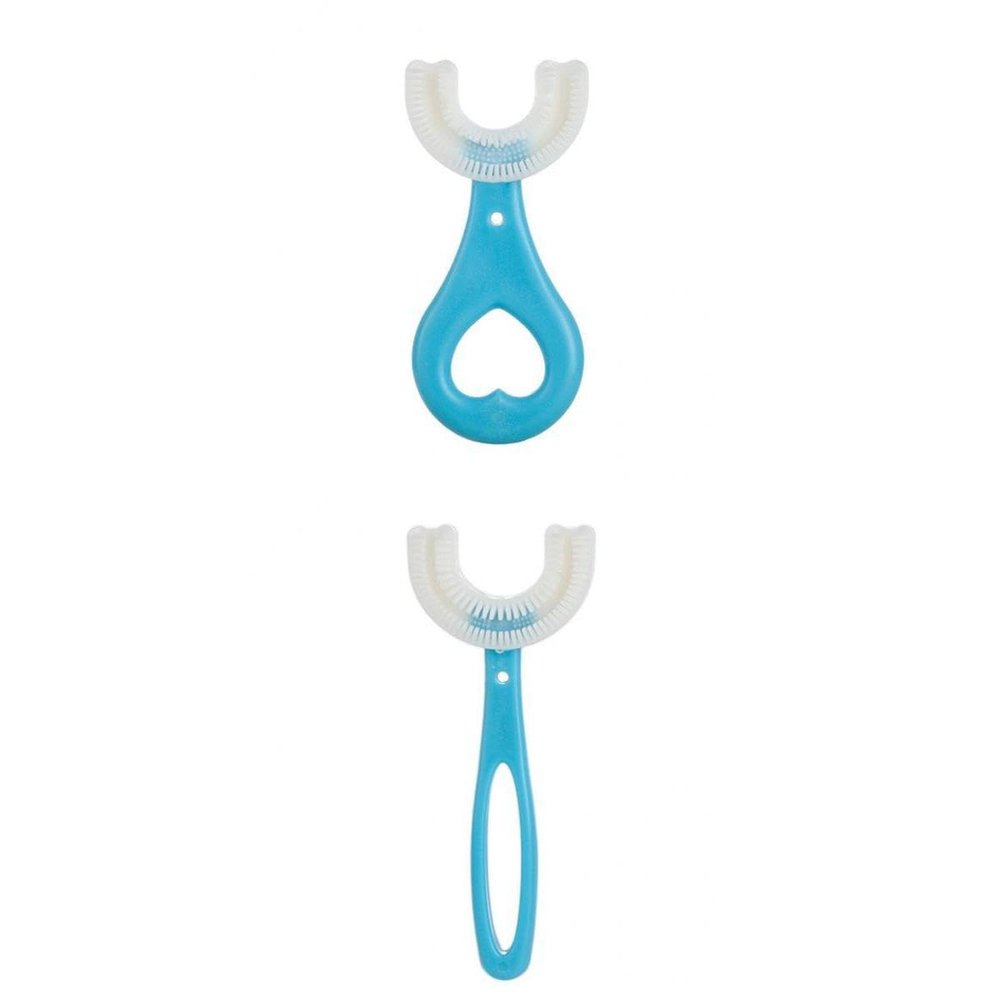 Enakshi 2 Pieces Kids Teeth Cleaning Manual Brush U-Shape Oral Tooth Cleaning Blue|Health & Beauty | Oral Care | Electric Toothbrushes