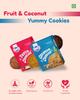 Desi Culture fruit biscuit & Coconut Cookies Combo | Pack of 2 (200g Each) | Handmade Bakery-Style Biscuits | Real Coconut Flakes | Eggless & Vegetarian | Crunchy Tea-Time Snack for Kids & Adults view 2