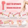 CUVLY Wax Heater Machine, Roller Heater Machine Hair Removal Warmer machine Wax Refill Cartridge Wax Strips With Wet Wipes Waxing kit for Women Wax Roll on Heater Machine (4) view 2