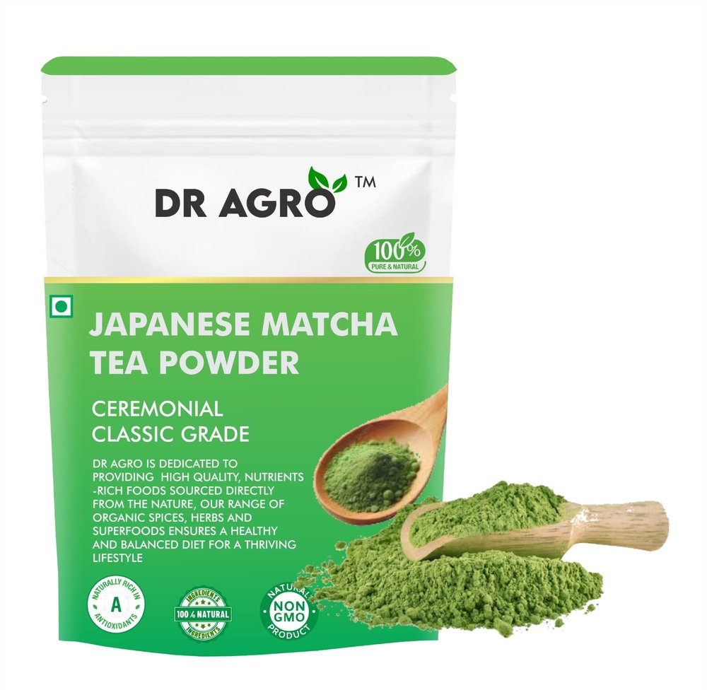 DR AGRO Superfood Japanese Matcha Tea Powder, Culinary Grade from Japan, Sourced From Shizouka, 100% Pure Great for Tea, Latte & Smoothies | Non-GMO, No Sugar, Eco-Friendly Packaging ' (30 GM)