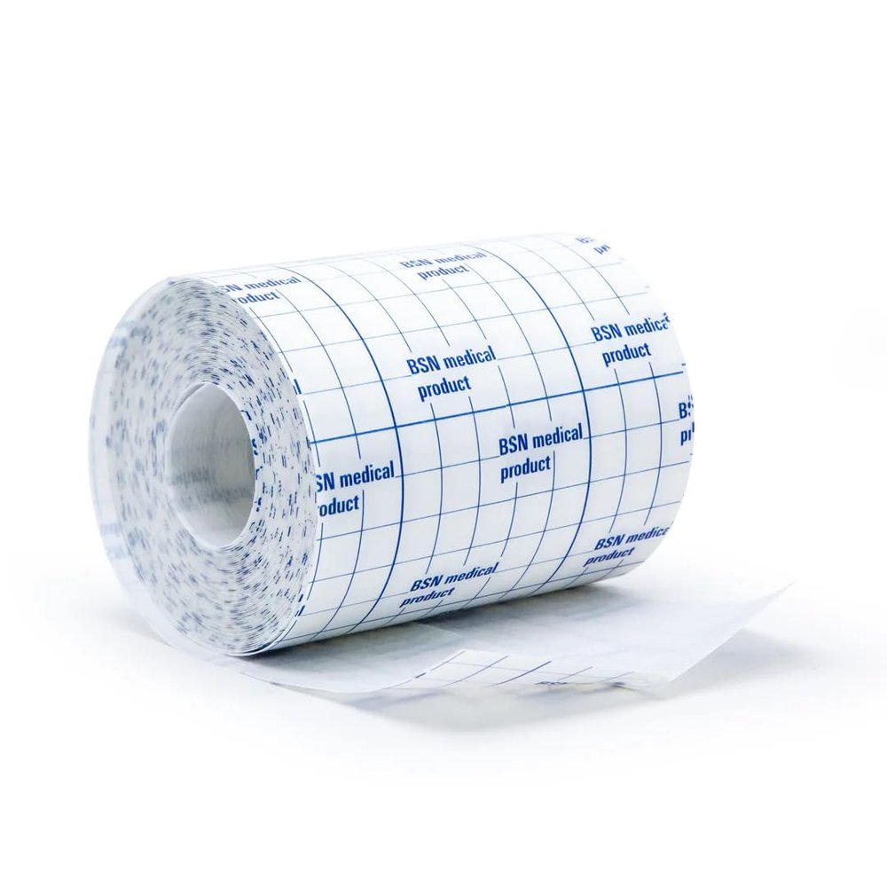 Adhesive Stretch Paper Tape, Size-10cmx10m - (1 Roll)