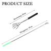 2-Pack Extendable Back Scratcher Stick (Black & Green) | Stainless Steel Telescopic Itching Tool | Adjustable 22-59cm | Non-Slip Grip & 40g Ultra-Light view 2
